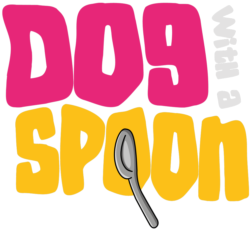 DOG WITH A SPOON